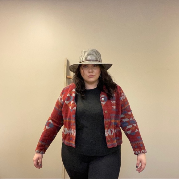 Vintage twenty two western Aztec button up jacket - Picture 9 of 11